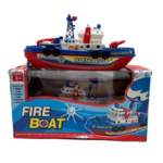 Lancha bote de Rescate Bombero para la bañera con Lanza agua