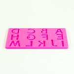 Molde Borde Letras de silicona - 20 x 12.7 cm