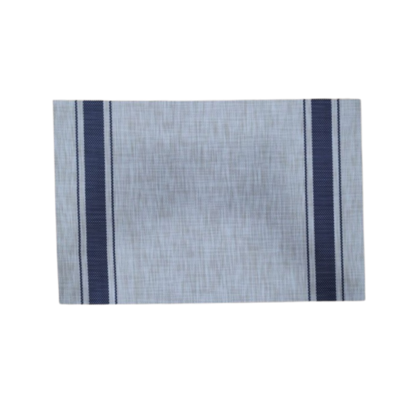 Individual rectangular Beige con azul 30x45 cm