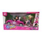 Muñeca 12 cm c/ Auto y Bici