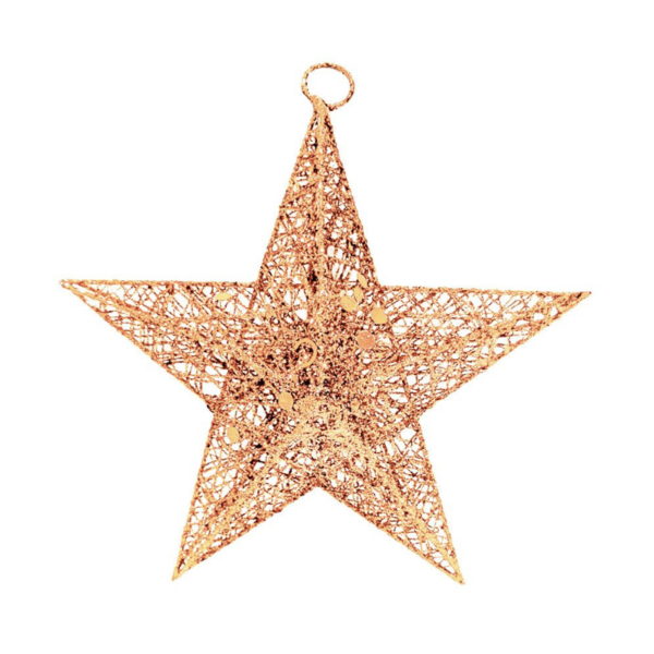 Estrella Alambre 20cm Gold Rose