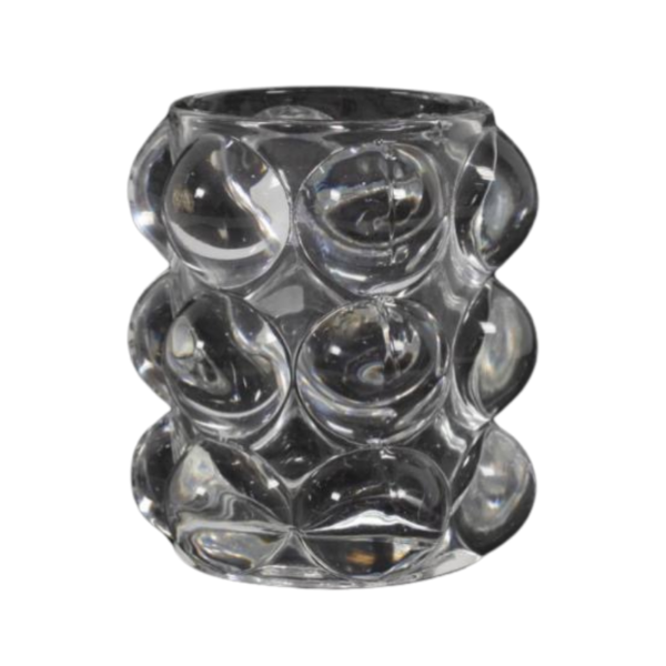 Portavela Doble vidrio transparente